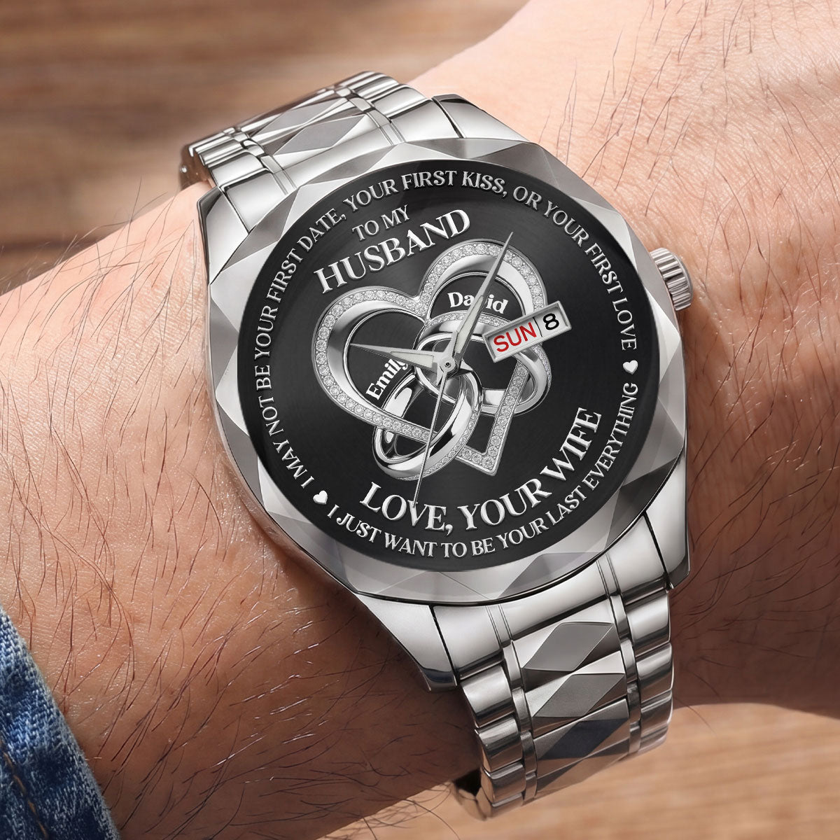 Be Your Last Everything - Personalized Men's Wrist Watch