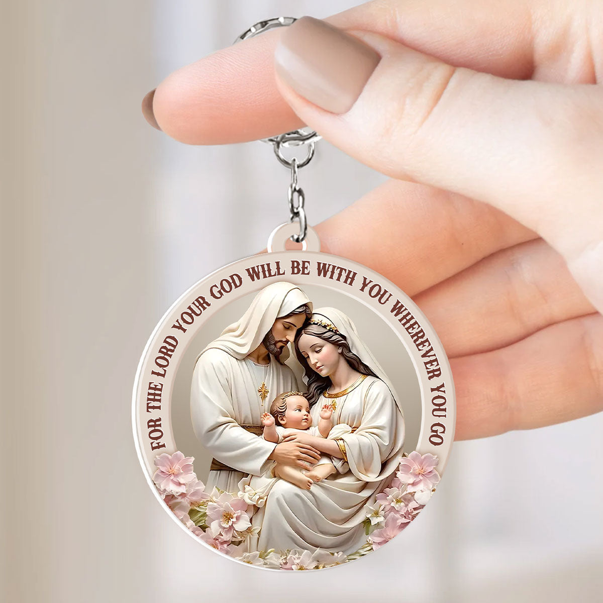 God Is With You Wherever You Go - Acrylic Keychain