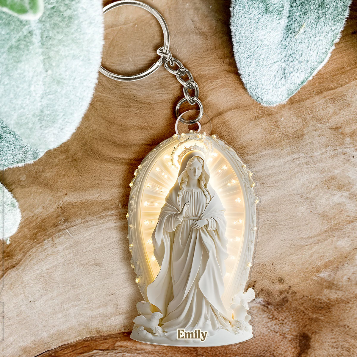 Hail Mary Guardian - Personalized Acrylic Keychain