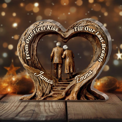Rough Roads, Steady Love - Personalized Custom Shaped Squared Acrylic Plaque