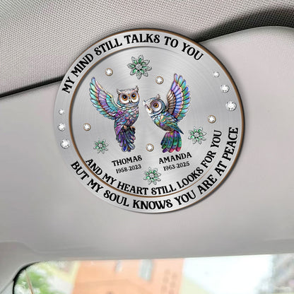 My Mind Still Talks To You - Personalized Car Visor Clip