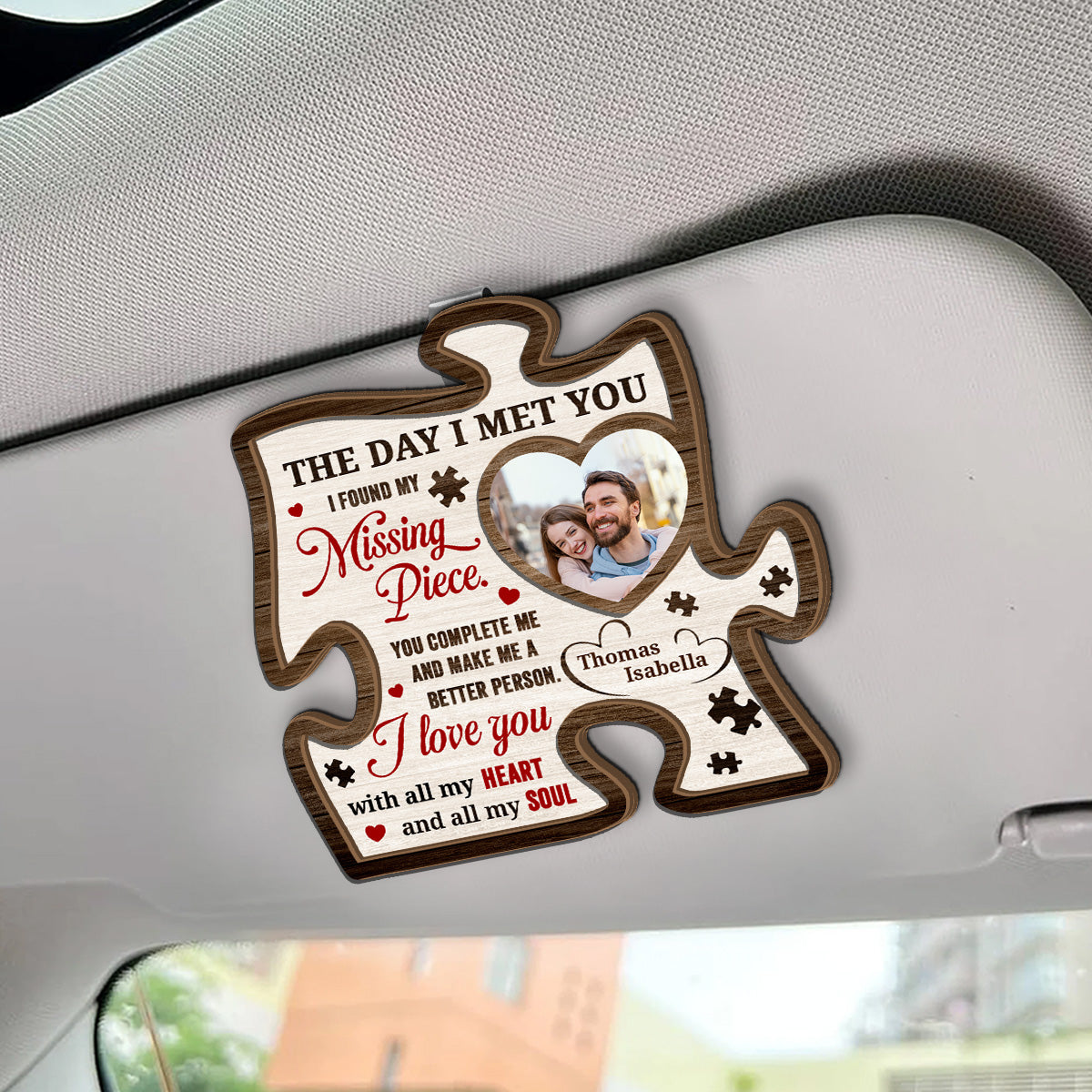 The Day I Met You - Personalized Car Visor Clip FCCVCLETN2083TA