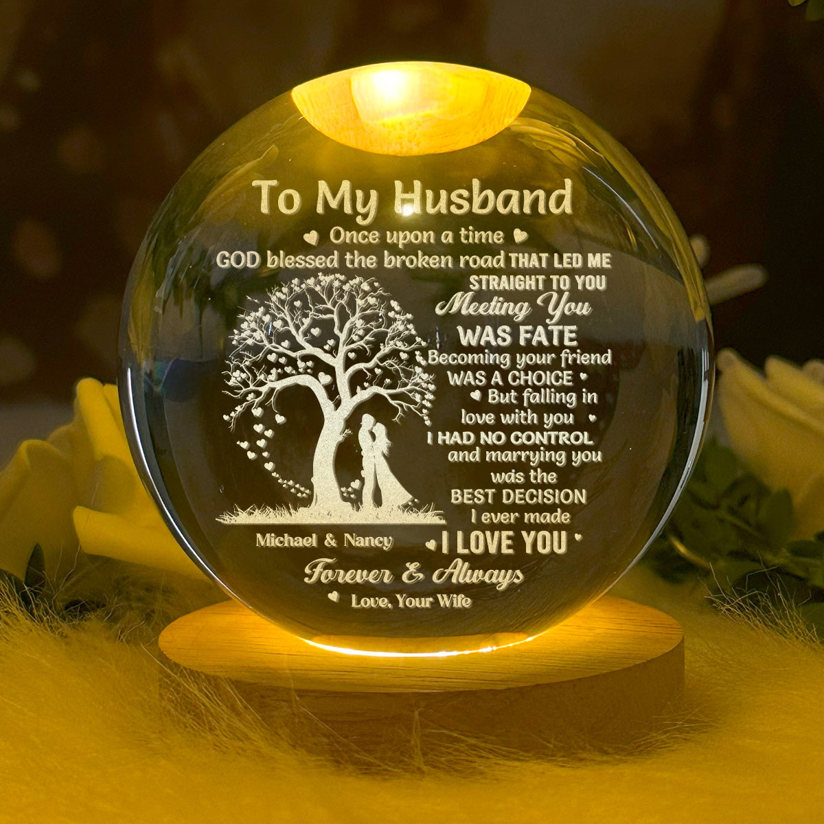 Once Upon A Time - Personalized Crystal Ball Night Light