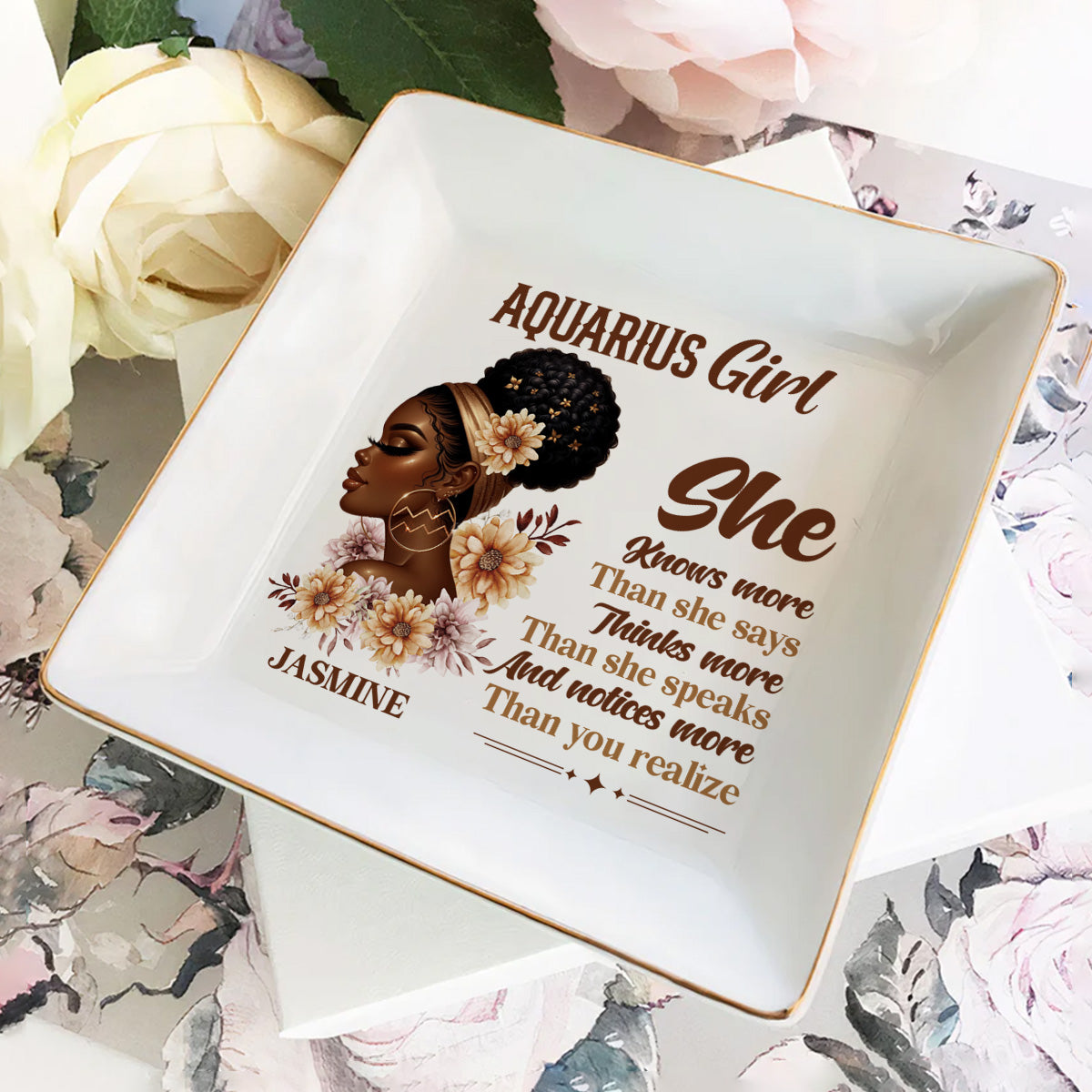 She Knows - Personalized Jewelry Dish FCJDLETN1920TA