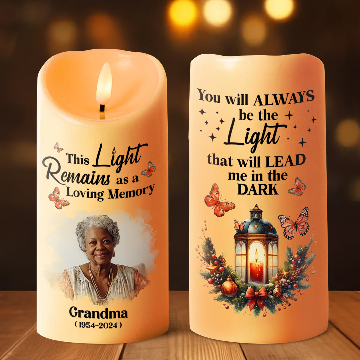 This Light Remains As A Loving Memory - Personalized Flameless LED Candle