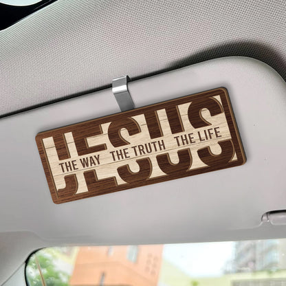 Jesus The Way The Truth The Life - Car Visor Clip FCCVCLEHA2134TA