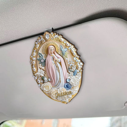 Holy Grace Virgin Mary - Personalized Car Visor Clip