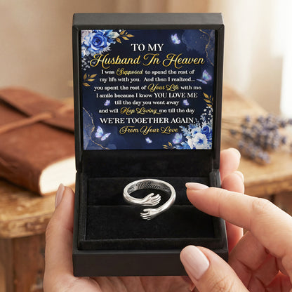 Till The Day We’re Together Again - Personalized Hug Ring