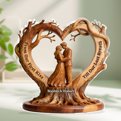 Ever After Rooted Heart - Personalized Custom Shaped Acrylic Plaque