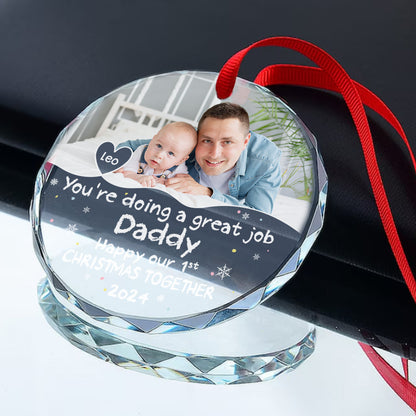 You're Doing a Great Job - Personalized Custom Glass Ornament FCURGOPLETN2861M