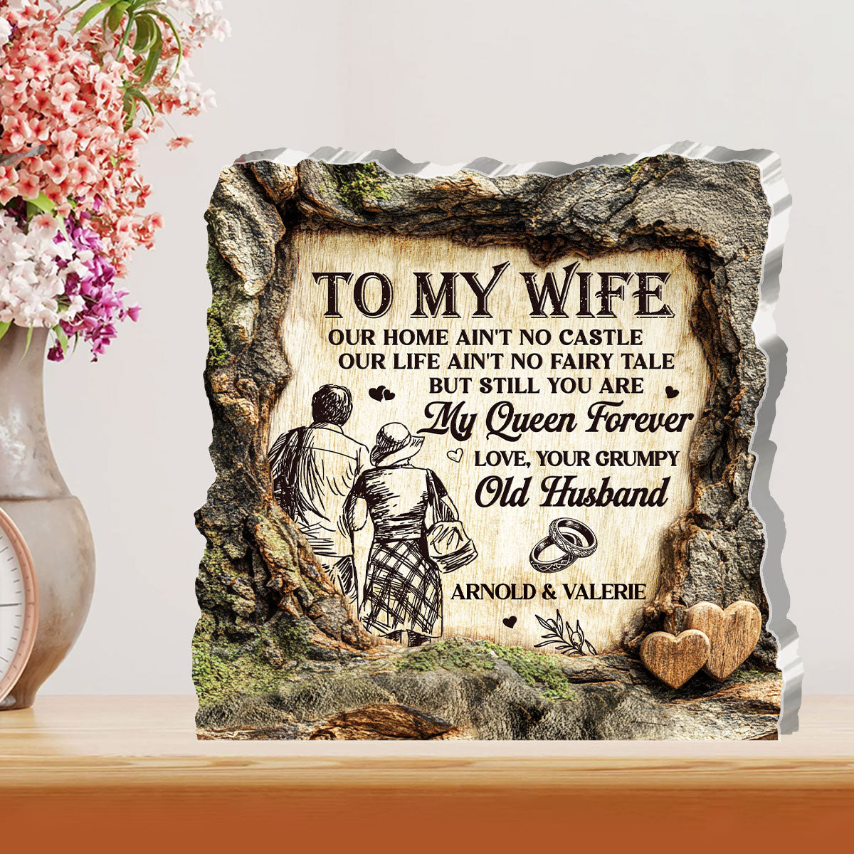 Still My Forever Queen - Personalized Custom Shaped Squared Acrylic Plaque