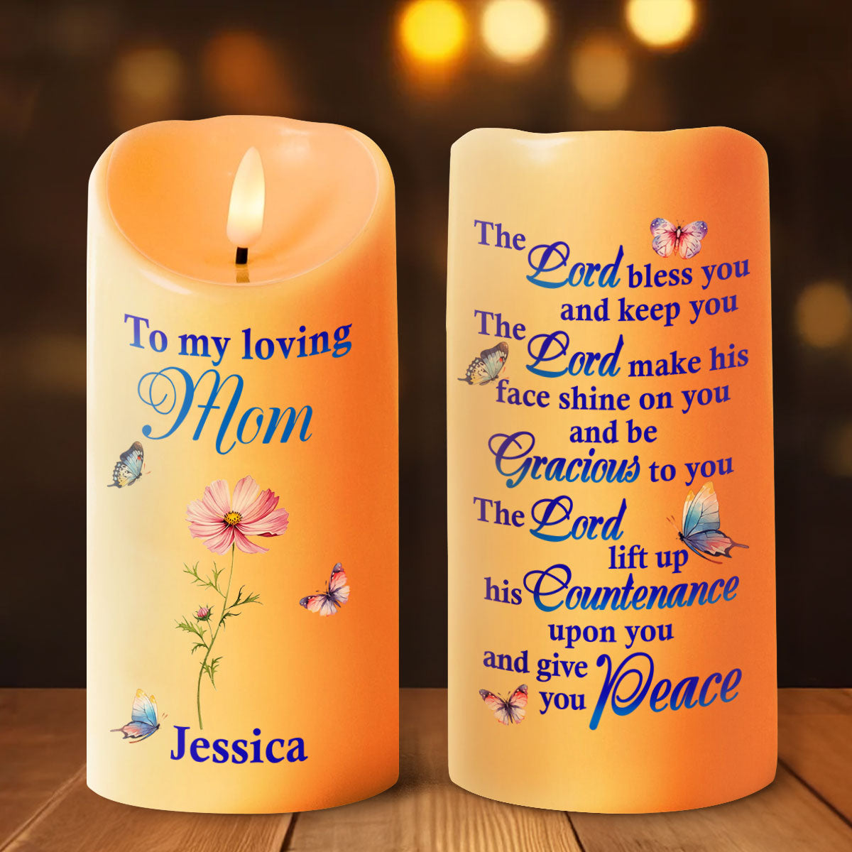 To My Loving - Personalized Flameless LED Candle