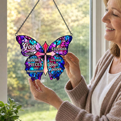 Grace Gives Me Wings - Personalized Acrylic Suncatcher