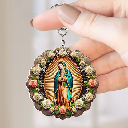 The Virgin Mary Retro Style - Acrylic Keychain