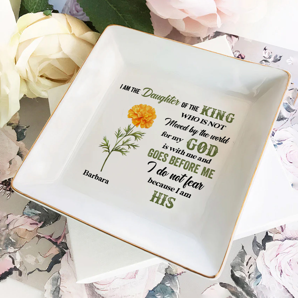 I'm The Daughter Of The King - Personalized Jewelry Dish FCJDLETN2334TA