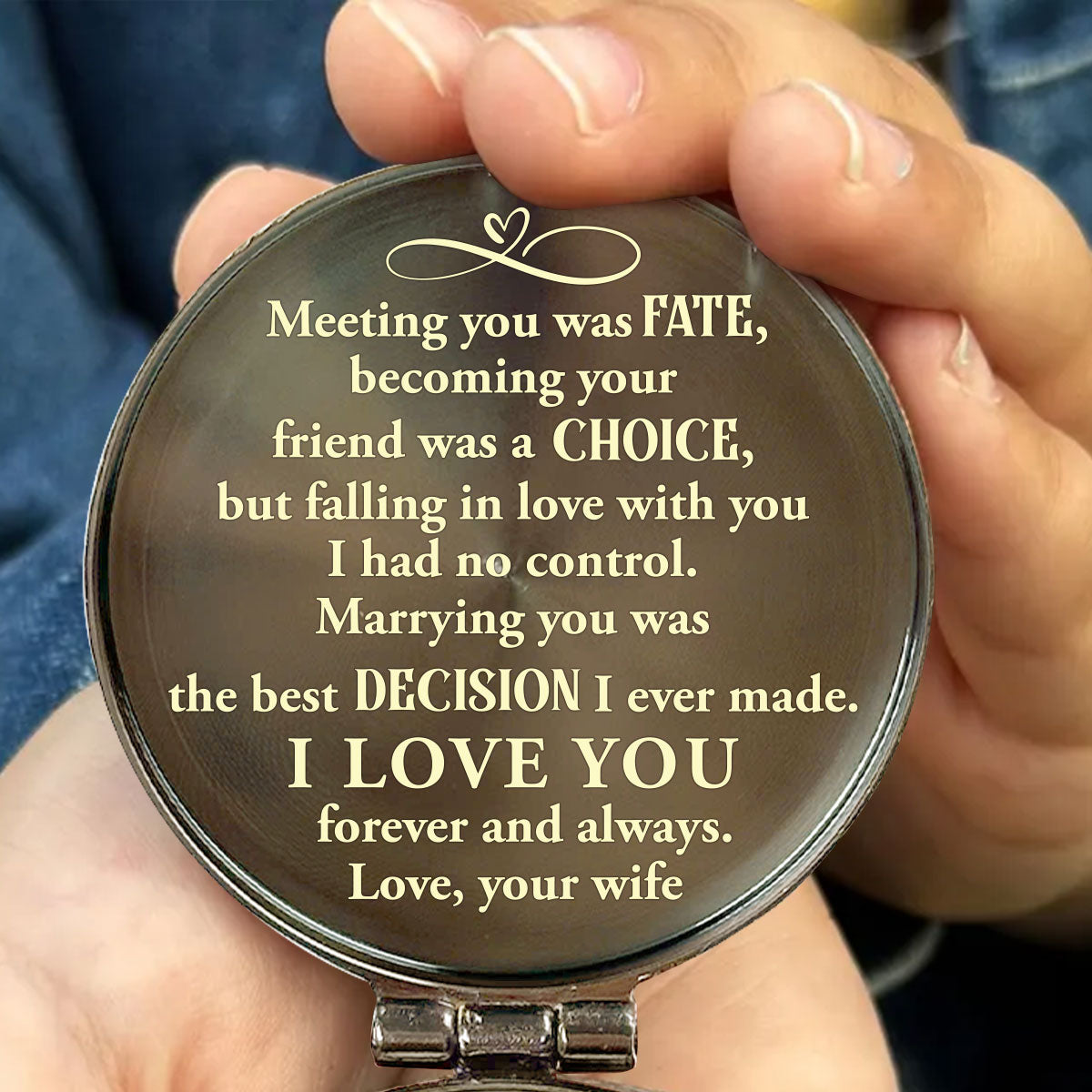 Meeting You Was Fate - Personalized Compass