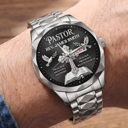 Shepherd Of Faith - Personalized Men's Wrist Watch