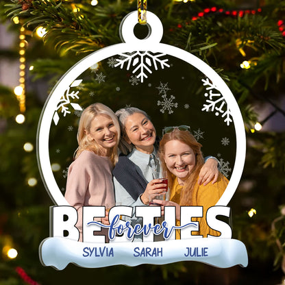 Besties Forever - Personalized 1-Side Acrylic Ornament FCACOLEHA2775D