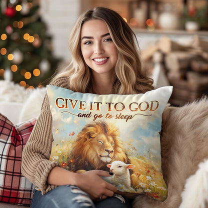 Give It To God And Go To Sleep - Crystal Velvet Pillow