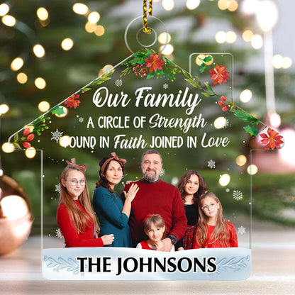 Found In Faith Joined In Love - Personalized 1-Side Acrylic Ornament FCACOLEHA2823D