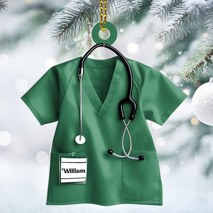 Nurse Christmas 2024 - Personalized 1-Side Acrylic Ornament FCACOLETN2487D