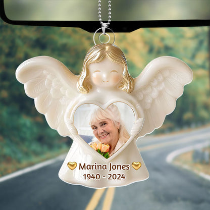 Angel - Personalized 1-Side Car Acrylic Hanging Ornament