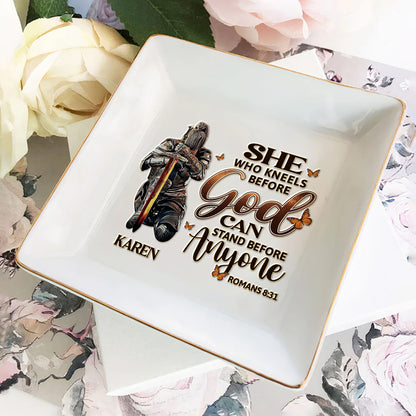 She Who Kneels Before God - Personalized Jewelry Dish