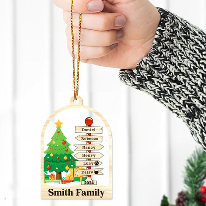 Family 2024 - Personalized 1-Side Acrylic Ornament FCACOLETN2213TA