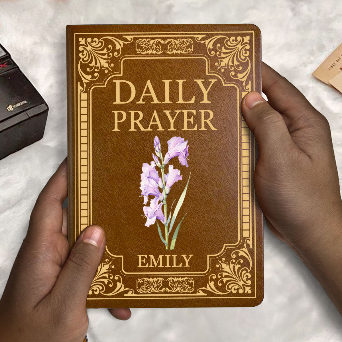 Daily Prayer - Personalized Leather Cover