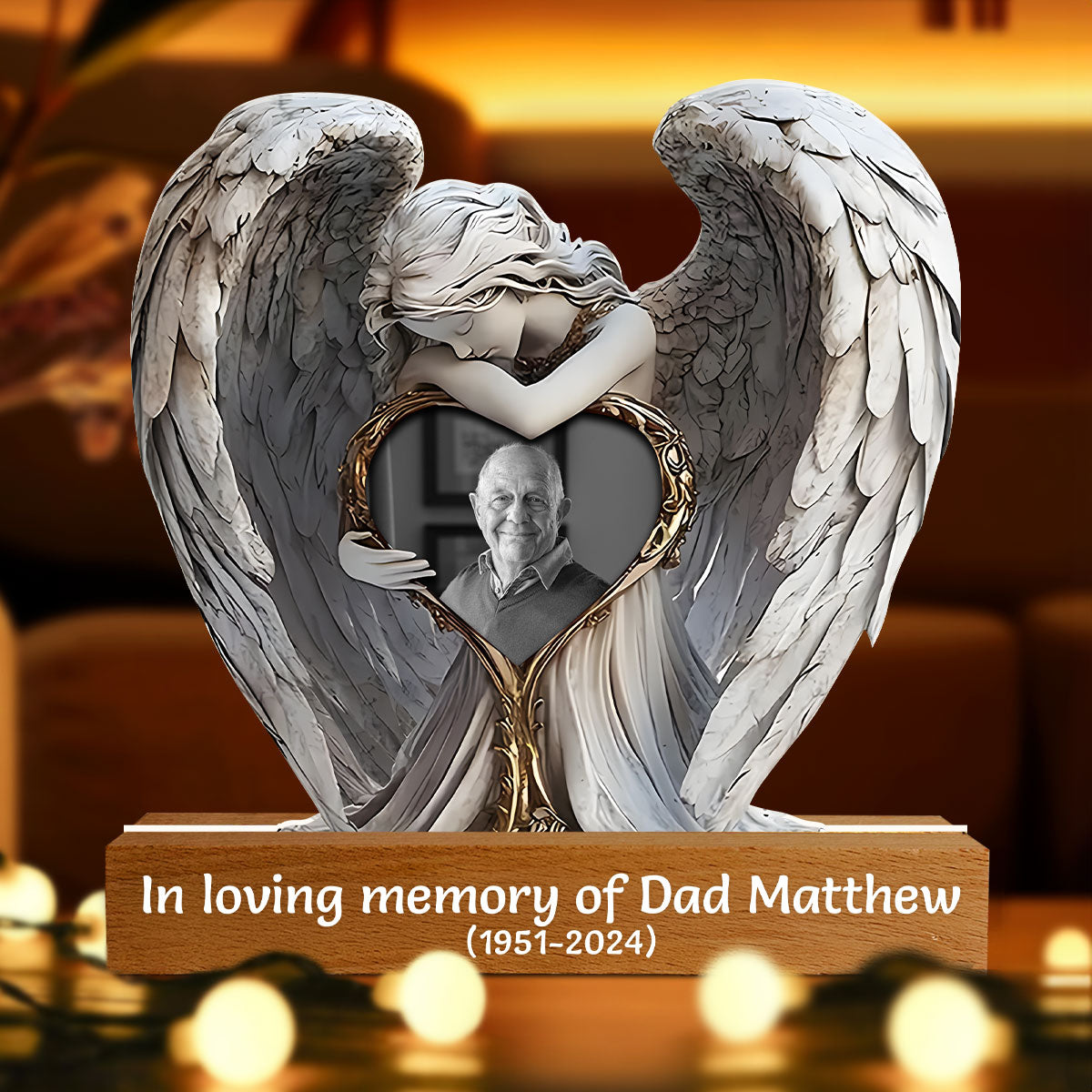 In Loving Memory - Personalized Acrylic Plaque Night Light