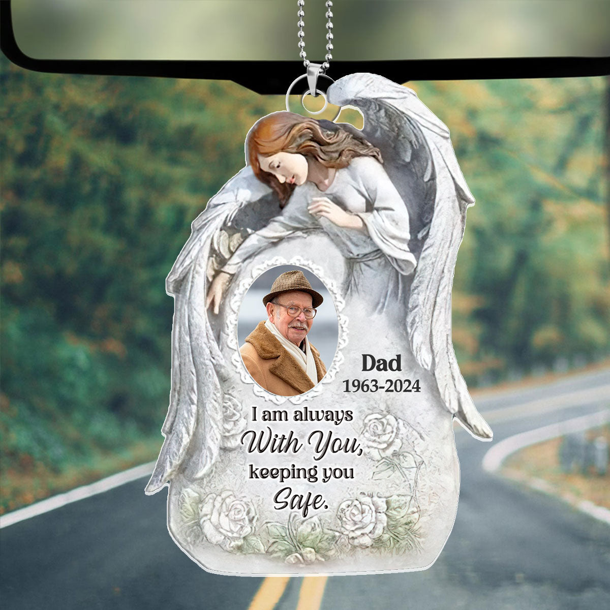 I'm Always With You - Personalized 1-Side Car Acrylic Hanging Ornament