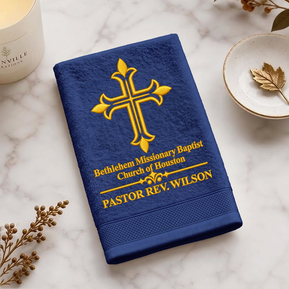 A Servant Called By God - Personalized Embroidered Fingertip Towel