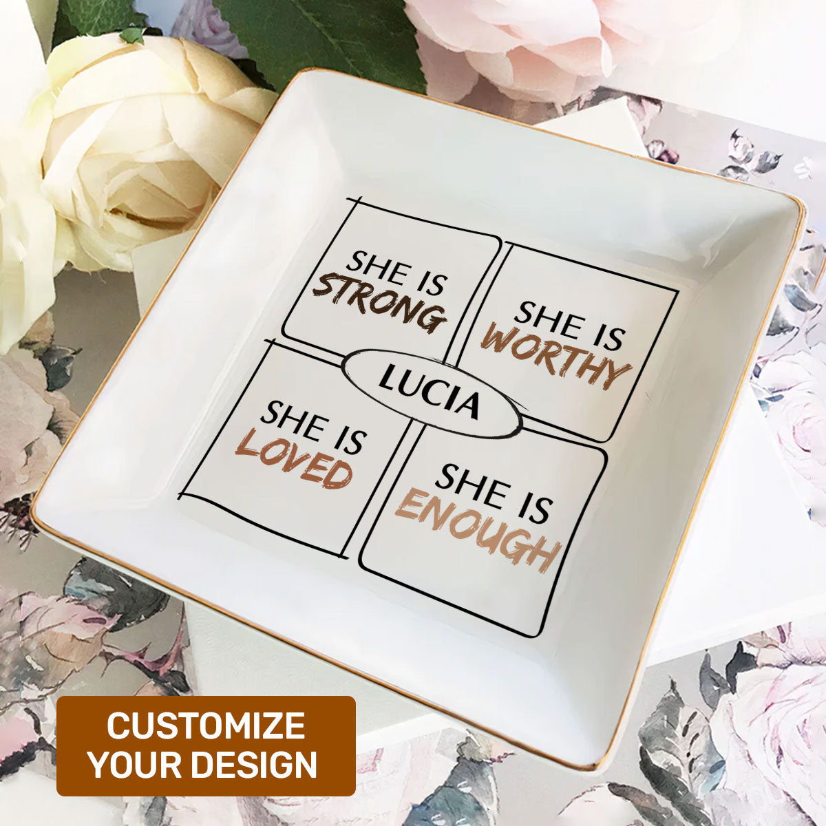 She Is - Personalized Jewelry Dish FCJDNUHA1900D