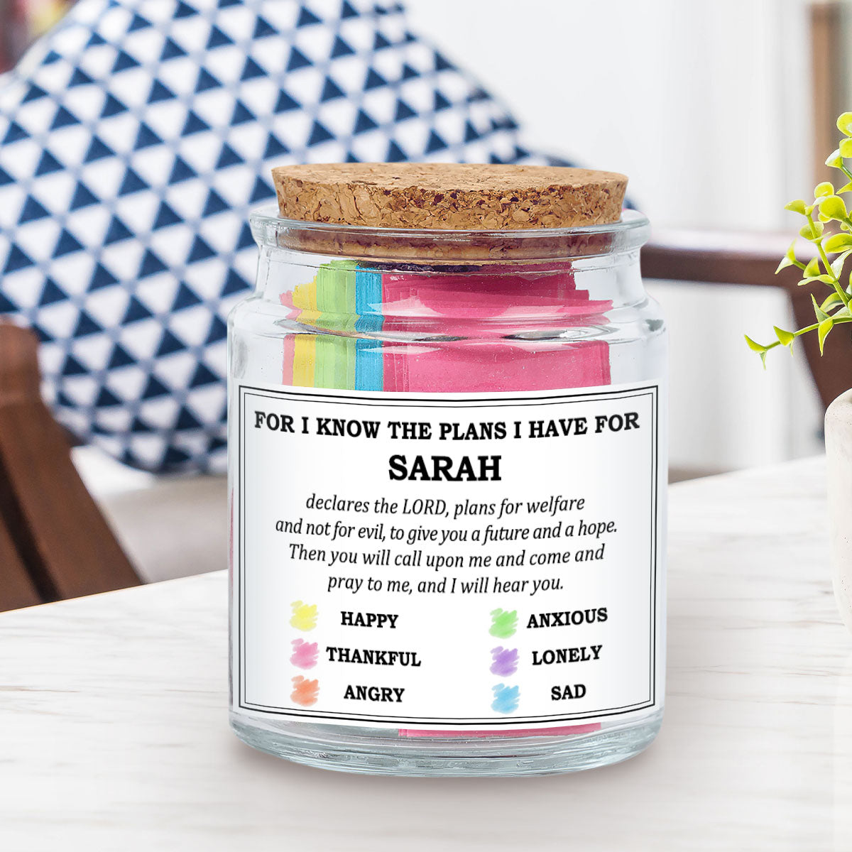 Daily Affirmations - Personalized Bible Verse Jar Self-buy