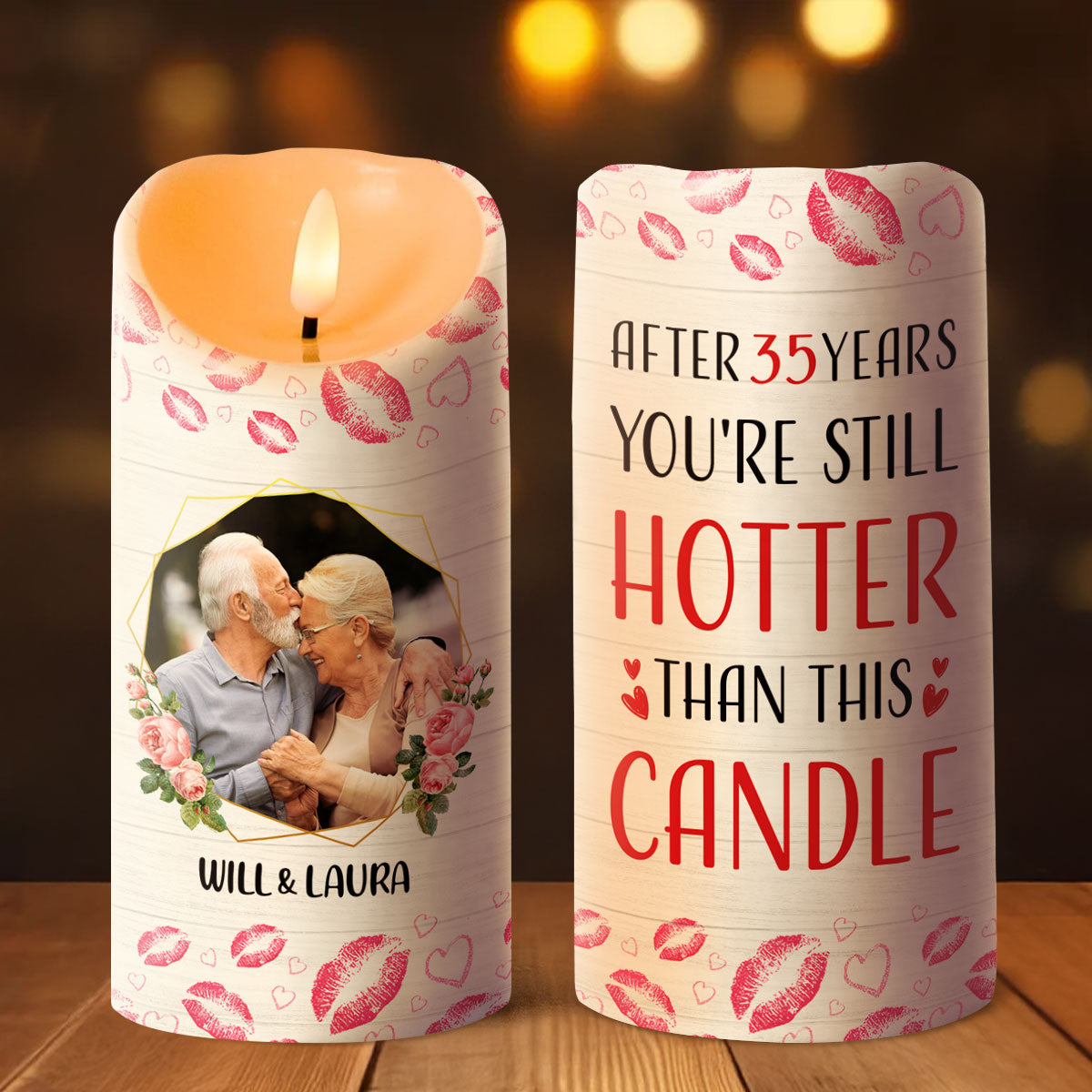 You're Still Hotter Than This Candle Couple - Personalized Flameless LED Candle