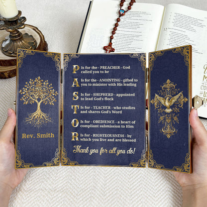 Guided By Anointing - Personalized Wooden Diptych