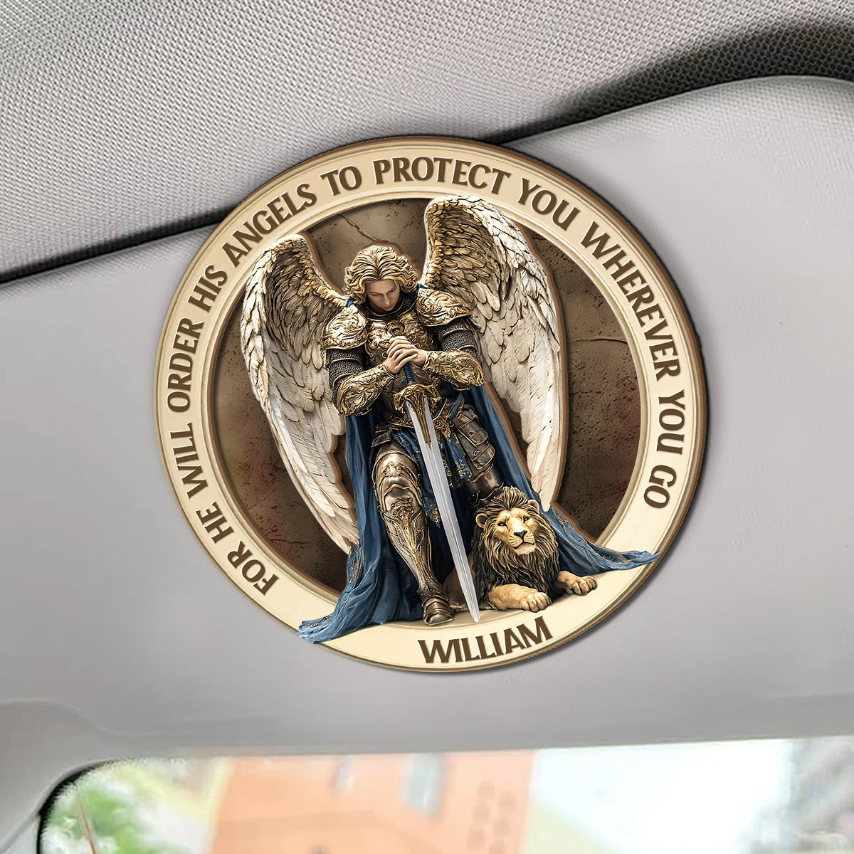 Protect You Wherever You Go - Personalized Car Visor Clip