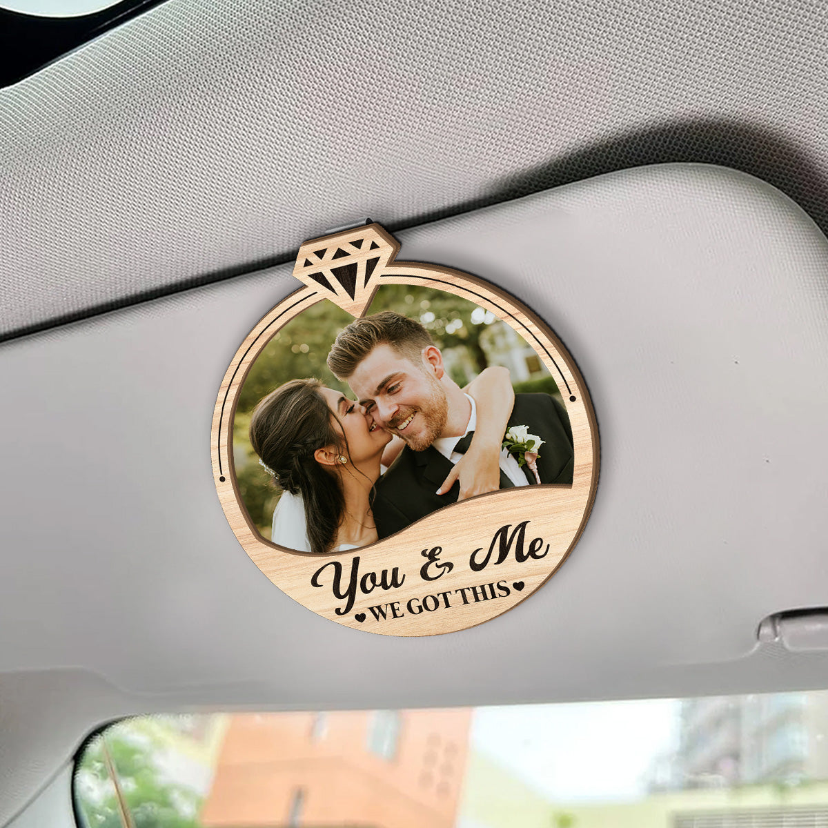 You And Me We Got This - Personalized Car Visor Clip FCCVCLETN2092M