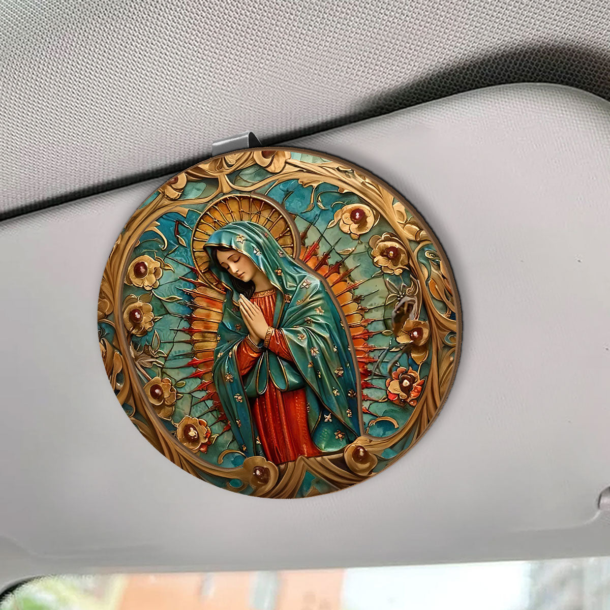 Our Lady Of Guadalupe - Car Visor Clip