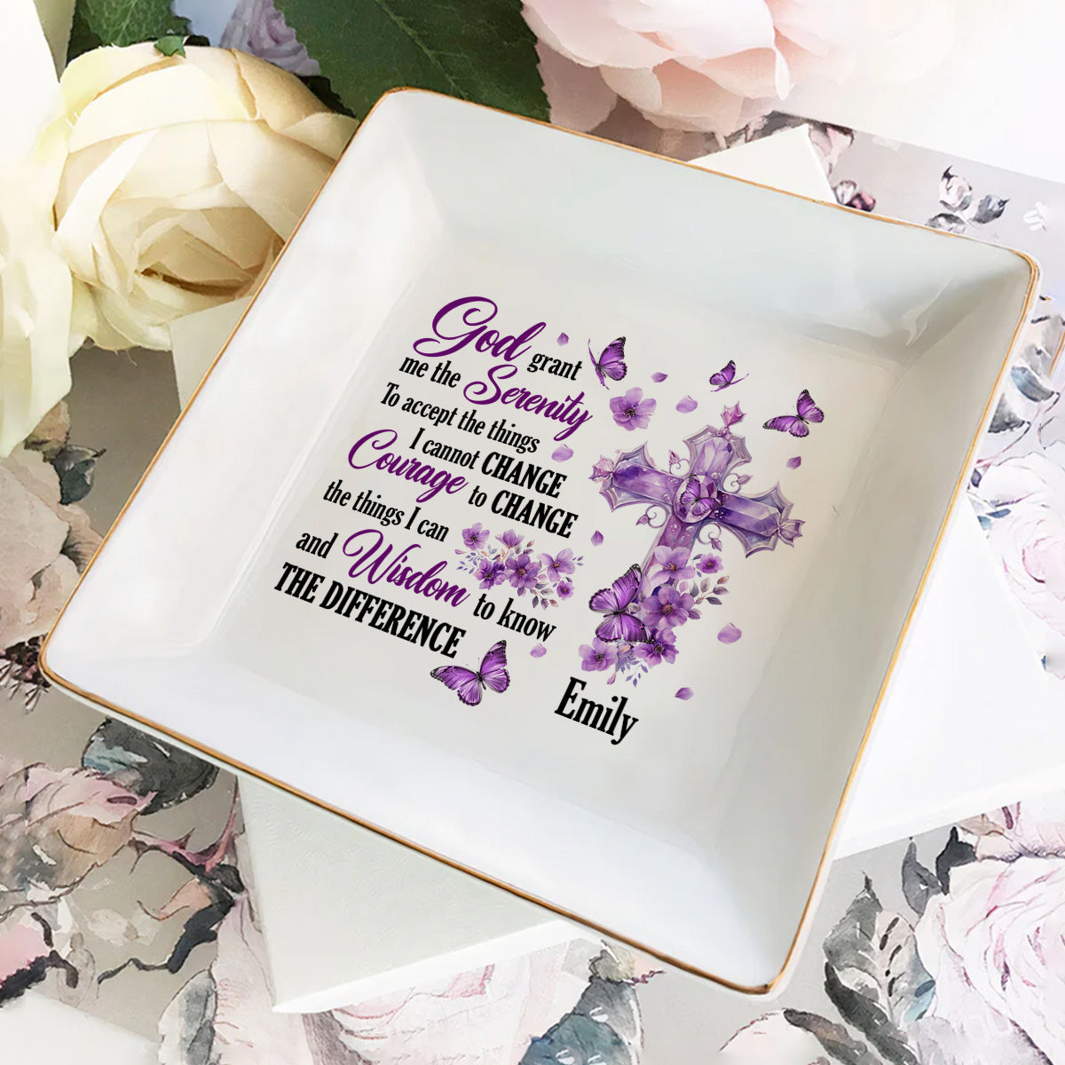 The Serenity Prayer - Personalized Jewelry Dish FCJDLETN2260TA