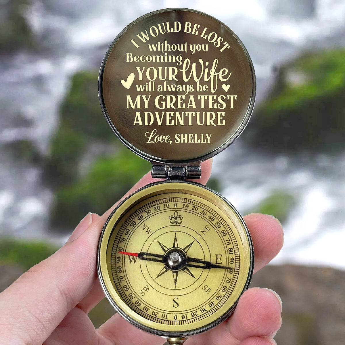 Your Love Is Alway My Compass - Personalized Compass