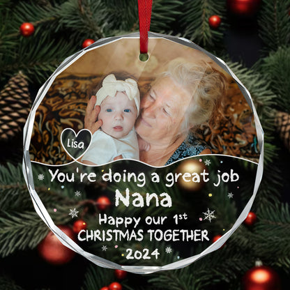 You're Doing a Great Job - Personalized Custom Glass Ornament FCURGOPLETN2861M