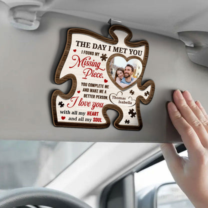 The Day I Met You - Personalized Car Visor Clip FCCVCLETN2083TA