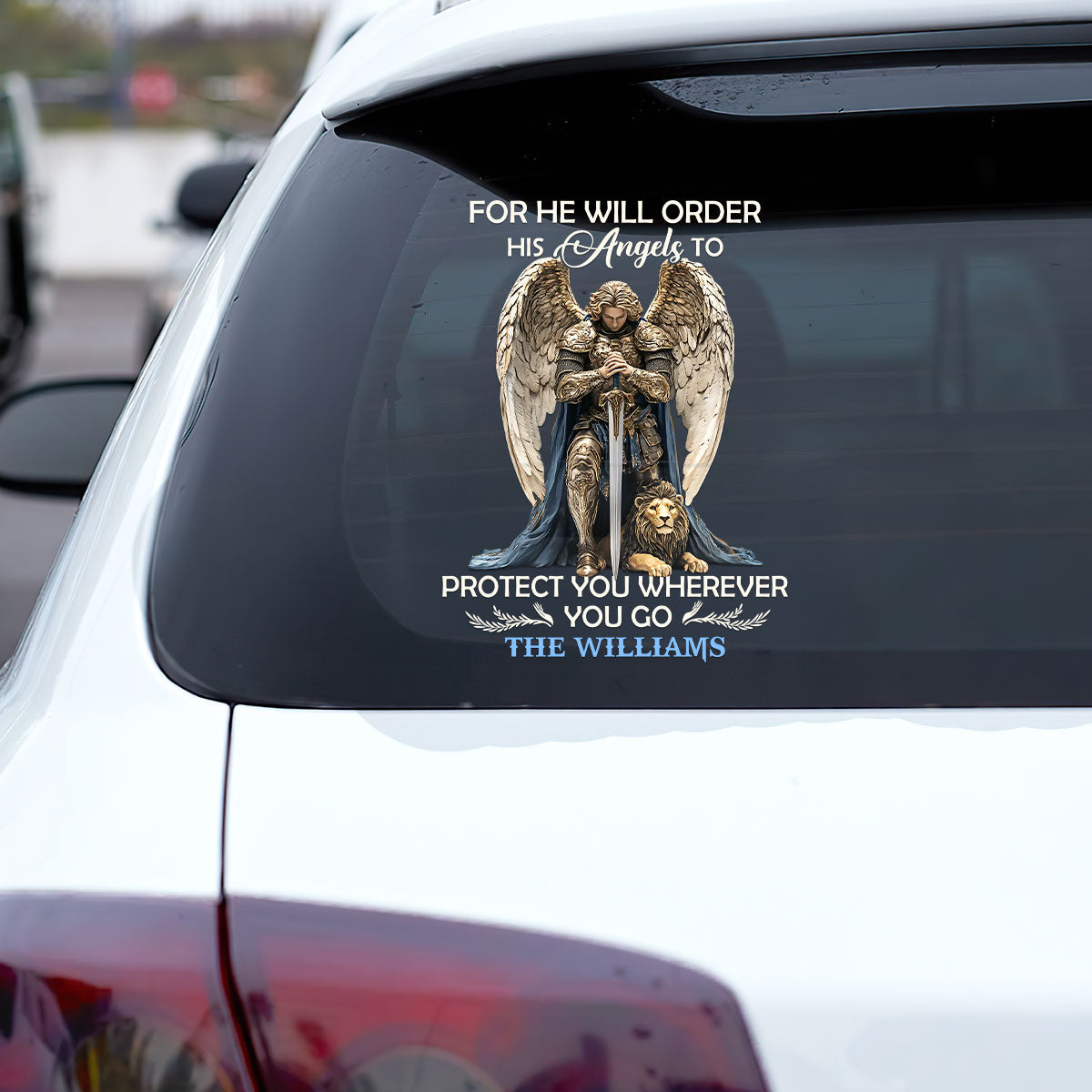 Protected By Sacred Archangel Michael - Personalized Sticker