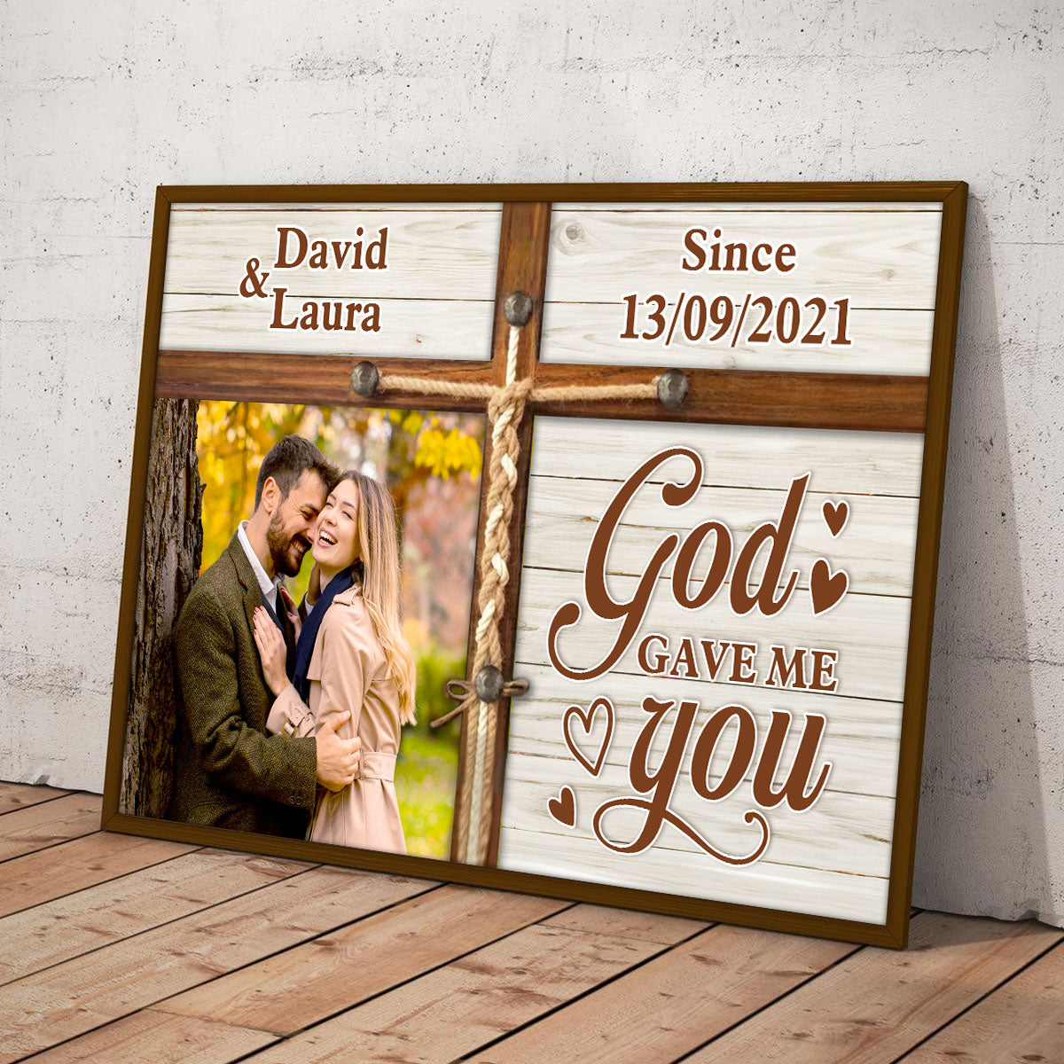 God Gave Me You - Personalized Poster