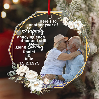 Growing Old Together Couple - Personalized 1-Side Acrylic Ornament FCACOLETN2824T