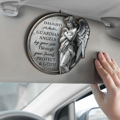 Guardian Angels By Your Side - Personalized Car Visor Clip