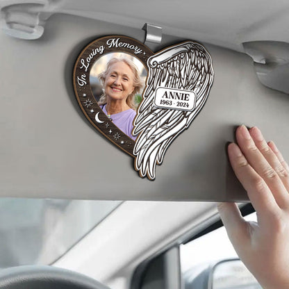 Always In Our Hearts - Personalized Car Visor Clip