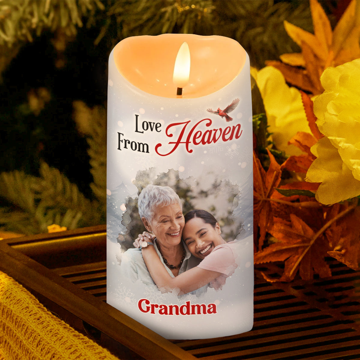 Love From Heaven - Personalized Flameless LED Candle