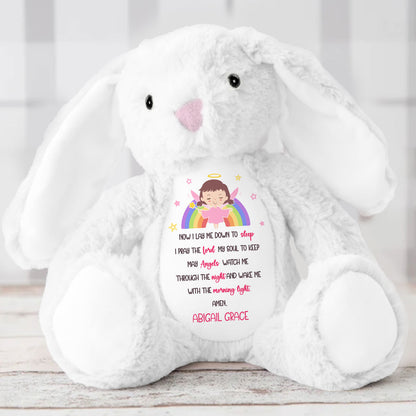 Children's Prayer - Personalized Stuffed Bunny